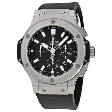 hublot big bang chronograph black dial men& 39|Hublot big bang price list.